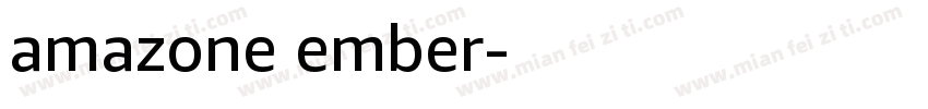 amazone ember字体转换